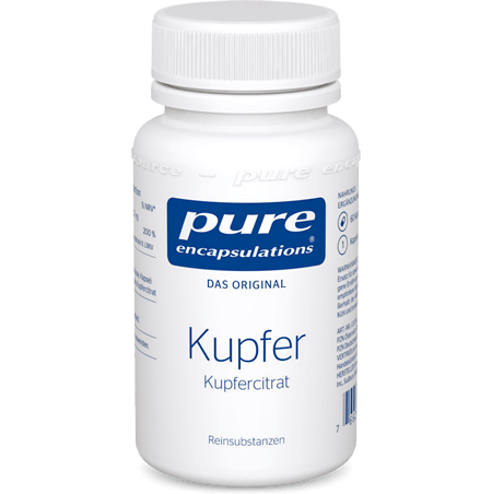 PURE ENCAPSULATIONS Kupfer Kupfercitrat Kapseln PURE ENCAPSULATIONS Kupfer Kupfercitrat Kapseln