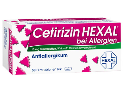 CETIRIZIN HEXAL Filmtabl. b. Allergien CETIRIZIN HEXAL Filmtabl. b. Allergien