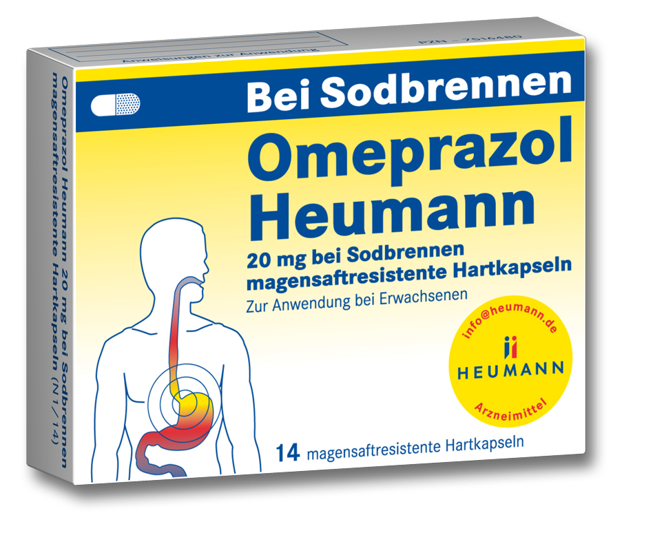 OMEPRAZOL Heumann 20 mg b.Sodbr.magensaftr.Hartk. OMEPRAZOL Heumann 20 mg b.Sodbr.magensaftr.Hartk.