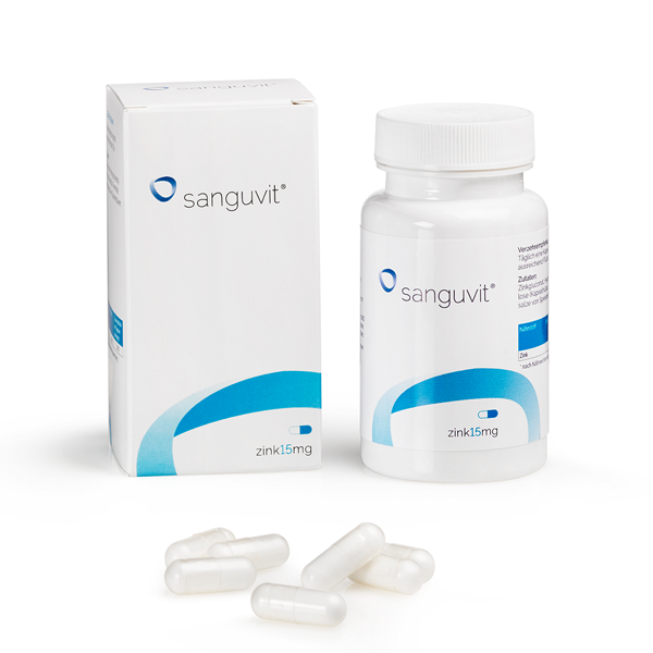 SANGUVIT zink 15 mg Kapseln
