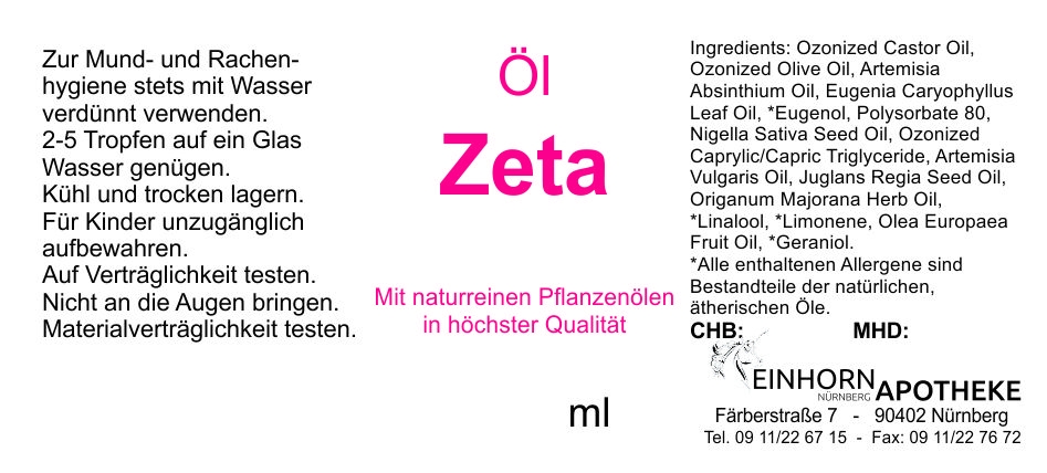 Öl Zeta 20.0g (auf VO Rizol Zeta genannt) Öl Zeta 20.0g (auf VO Rizol Zeta genannt)